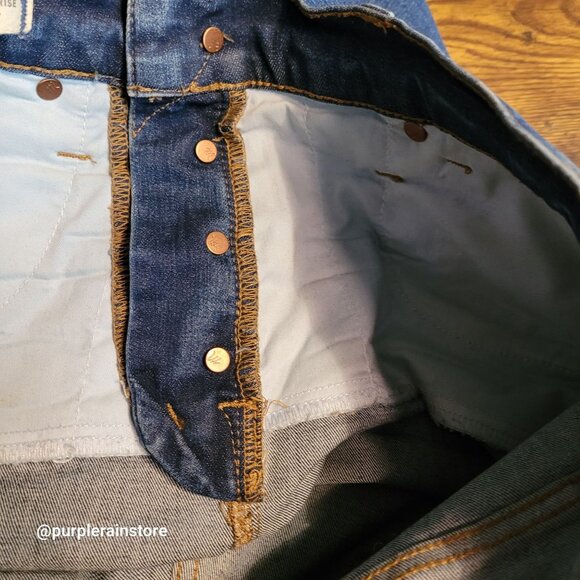 Madewell Jeans 28 Button Fly Skinny 10" High Rise Rosecliff Wash H6319 Stretch - Picture 4 of 13